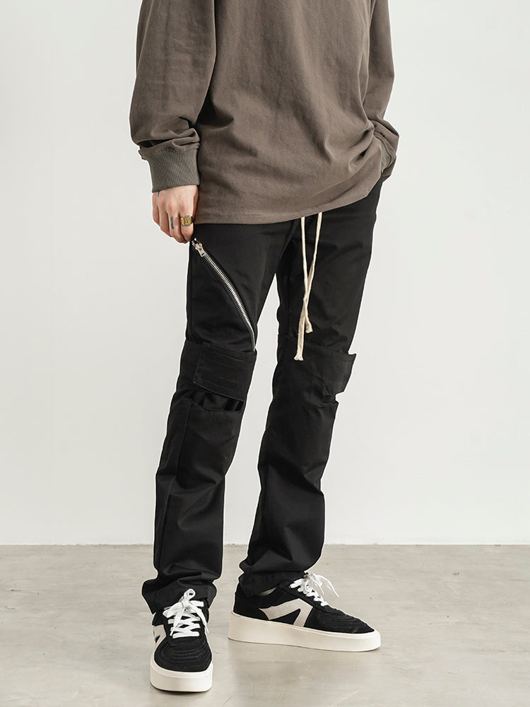 Easy-Wear Drawstring Overalls in Cotton & Khaki