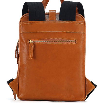 Multi-laminated Retro Genuine Leather Backpack