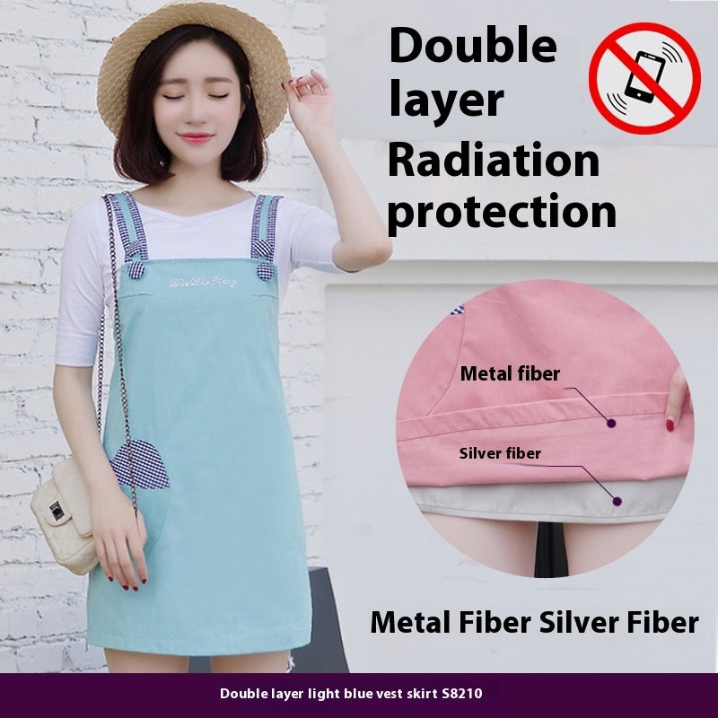 Radiation-proof Maternity Clothes Double Layer Jumper Dress