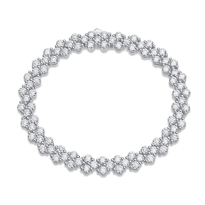 Luxury Moissanite Silver Bracelets for Everyday Elegance
