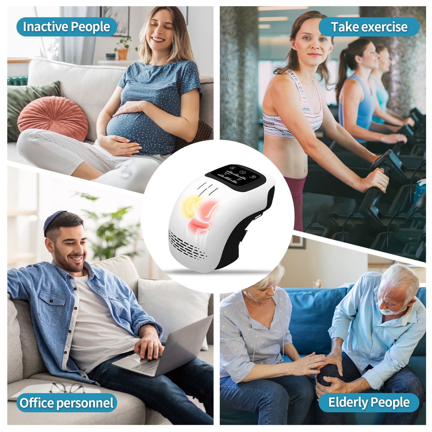 Intelligent Knee Massager – Heat, Vibration & Infrared Comfort