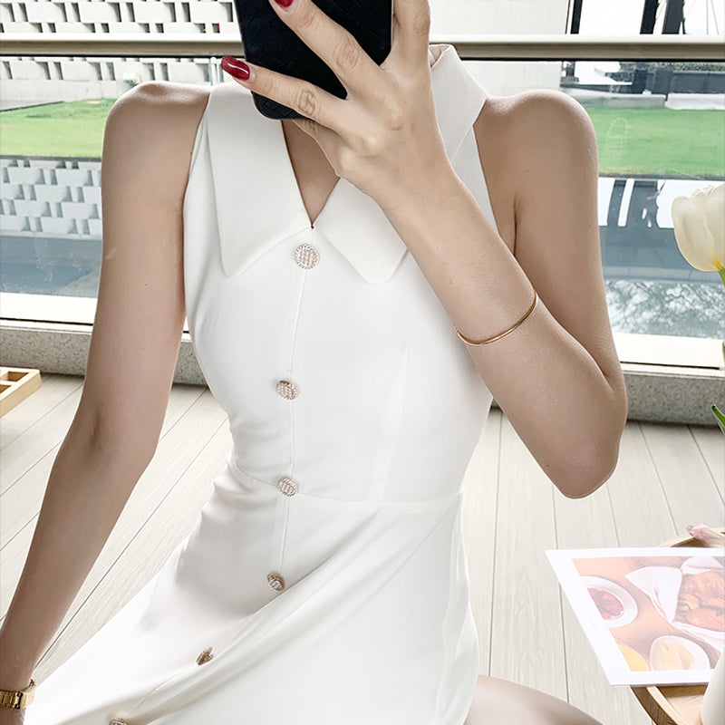 French-Inspired Elegant Dress for Modern Women