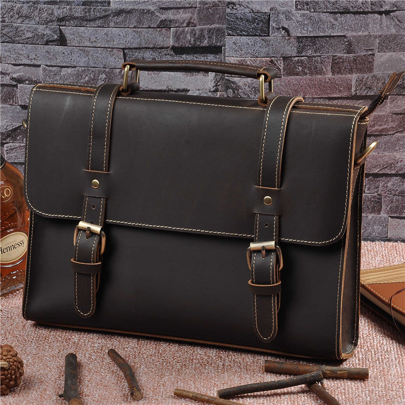Men’s Handbag – Genuine Leather, Practical & Fashionable