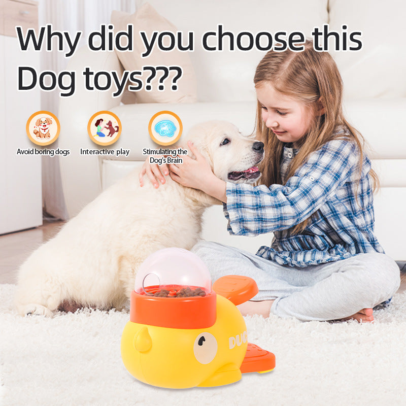 Dog Puzzle Feeder Duck Toy – Smart Training Treat Dispenser