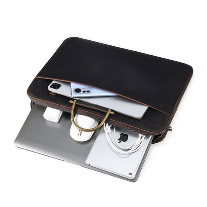 Genuine Leather Laptop Bag – Durable, Stylish Men’s Work Bag