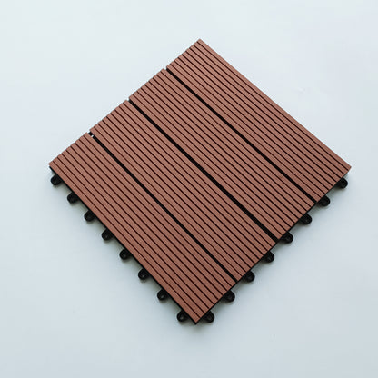 Outdoor Garden Wood Plastic DIY Splicing Floor Tiles
