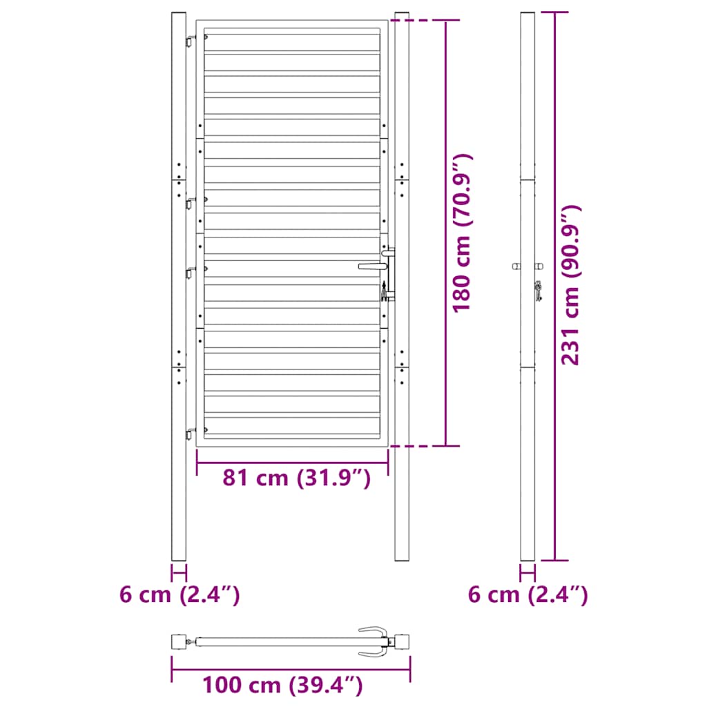 Lockable Garden Gate