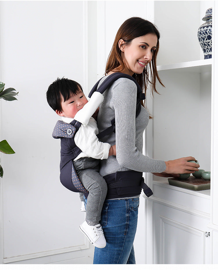 Ergonomic Baby Carrier Waist Stool with Organic Cotton Towel