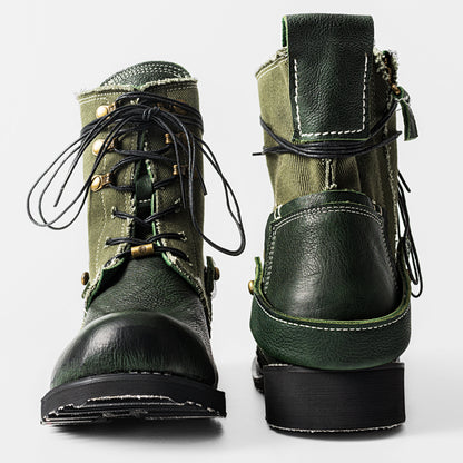 Stylish Breathable Genuine Cowhide Boots Everyday Wear