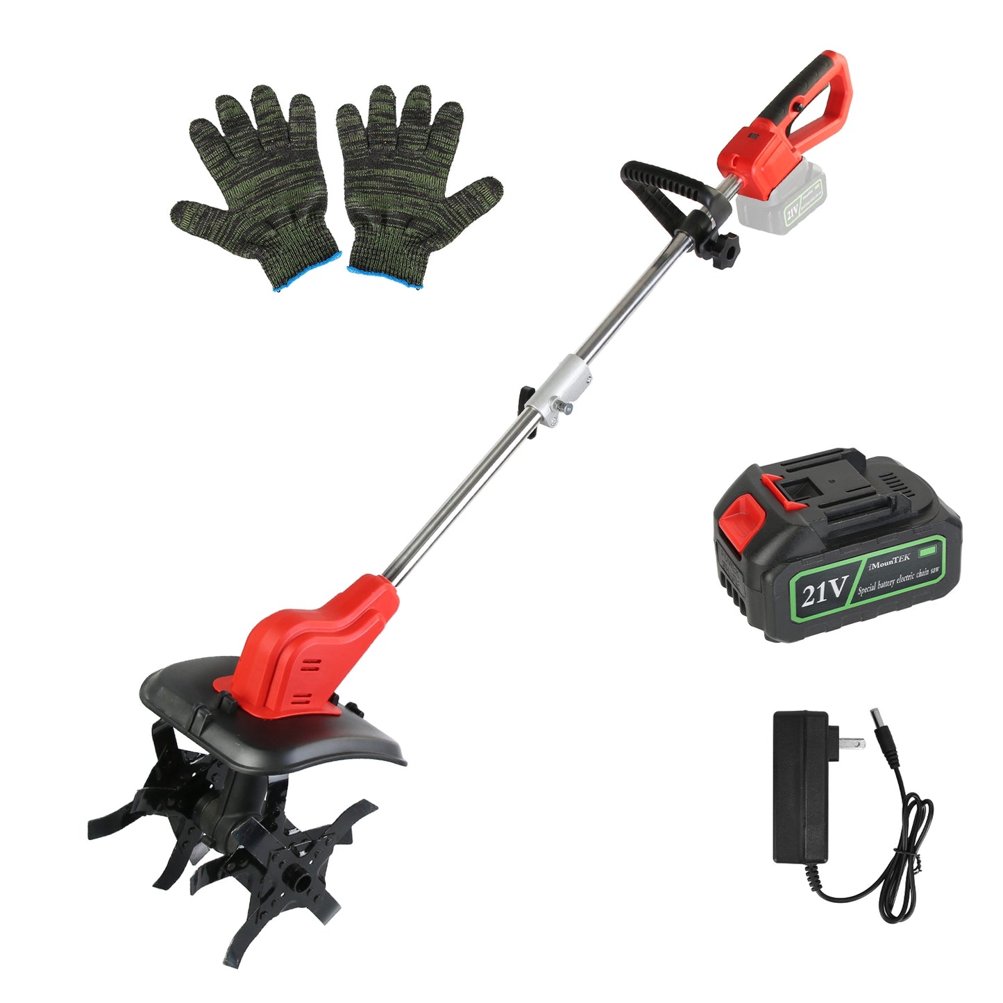 Electric Cordless Lawn Tiller – 4 Blades, 16 Tines