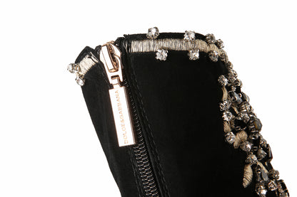 Genuine Leather Ethnic Beaded Booties – Fashionable & Comfy