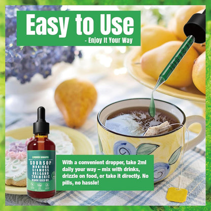 Oregano Oil Drops with Thymol & Magnesium Chlorophyll Liquid