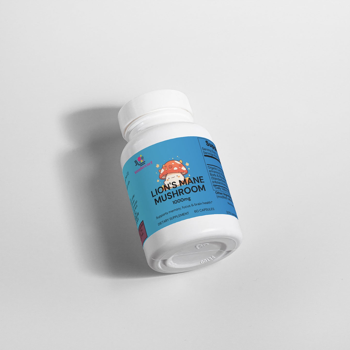 Lion’s Mane Mushroom Supplement for Focus, Mood & Brain Support