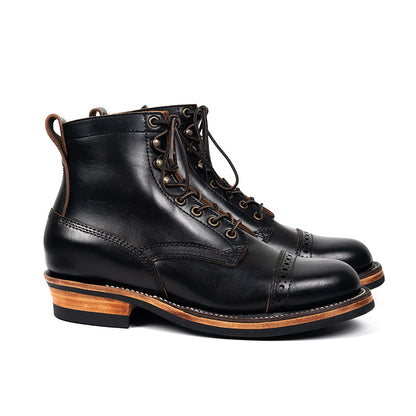 Premium Cowhide Leather Men’s Boots for Fall & Winter