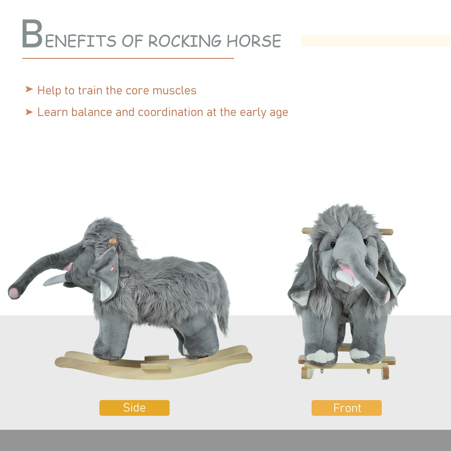 Kids Musical Rocking Horse Toy – Children 3+ Years