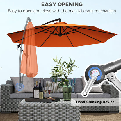 3m Garden Banana Parasol – Perfect Family Outdoor Shade
