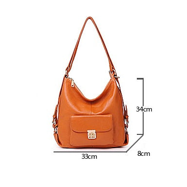 Korean-Style Soft Leather Backpack, Perfect Companion