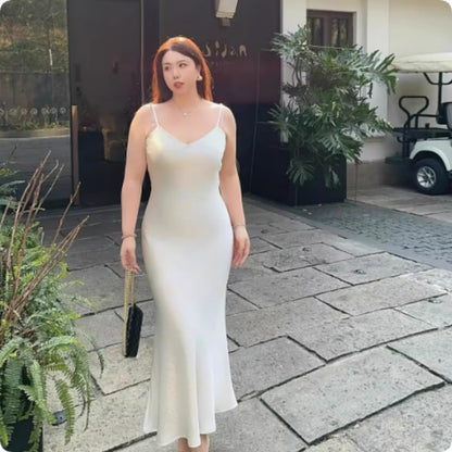 Waist Up Camisole Dress Plus Size Dress