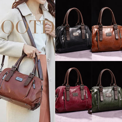 Stylish Women's Genuine Leather Crossbody & Shoulder Tote Bag