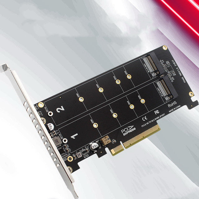 Boost PC Storage: Dual NVMe M.2 RAID PCIe Adapter