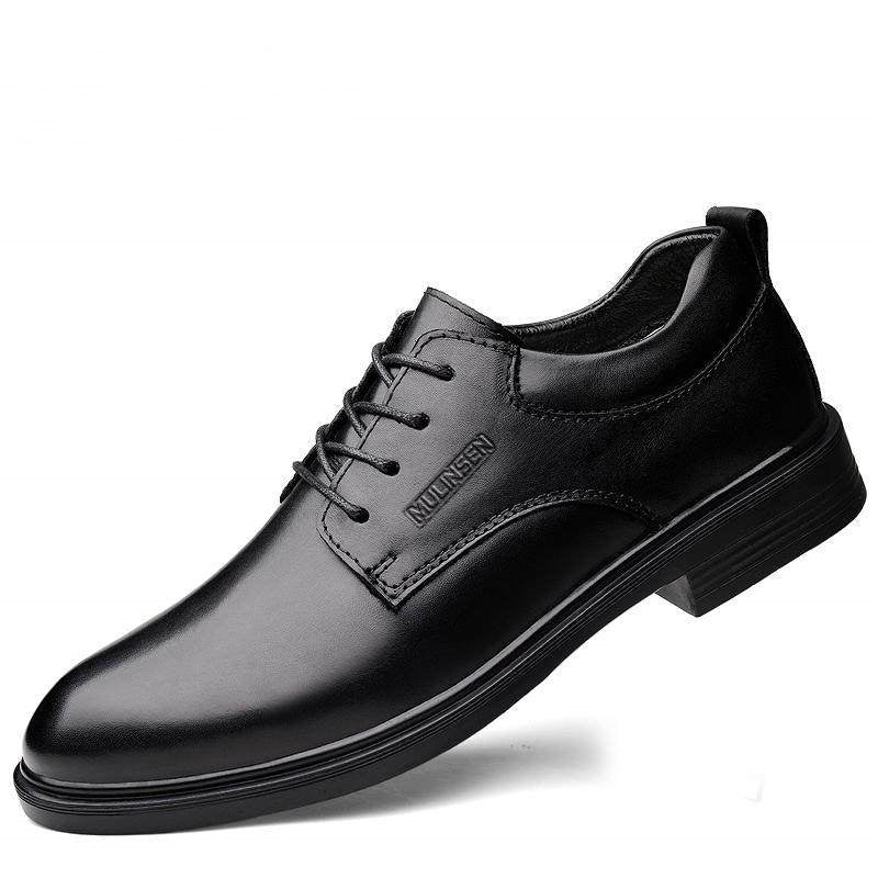 Genuine Leather Formal Shoes for Men in Wide Sizes
