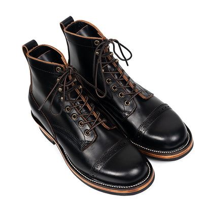 Premium Cowhide Leather Men’s Boots for Fall & Winter