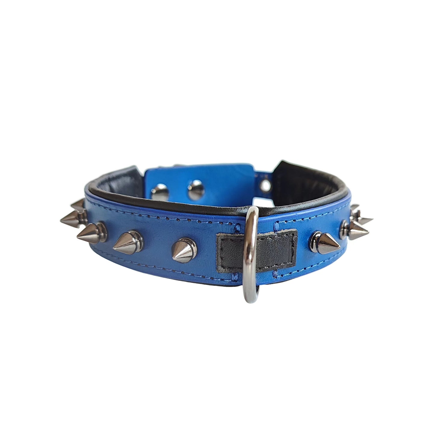Wide Comfort Genuine Leather Dog Collar & Bandana