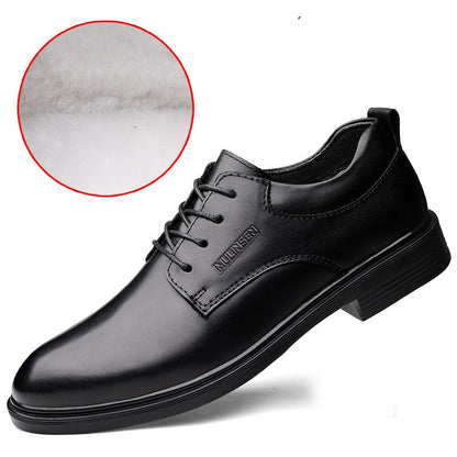 Genuine Leather Formal Shoes for Men in Wide Sizes