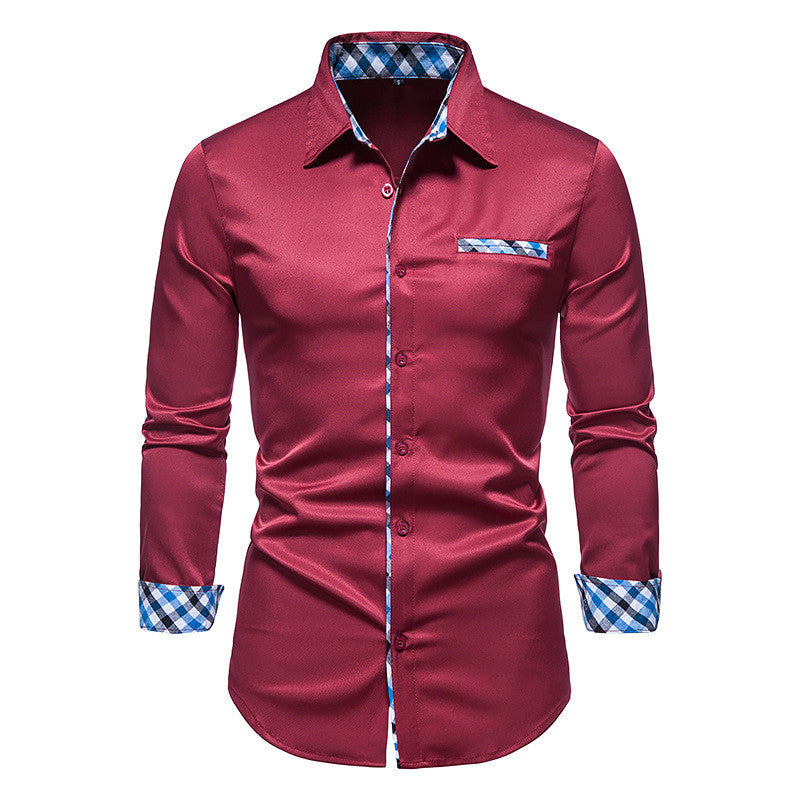 Casual Men's Long Sleeve Fashion Button Shirt