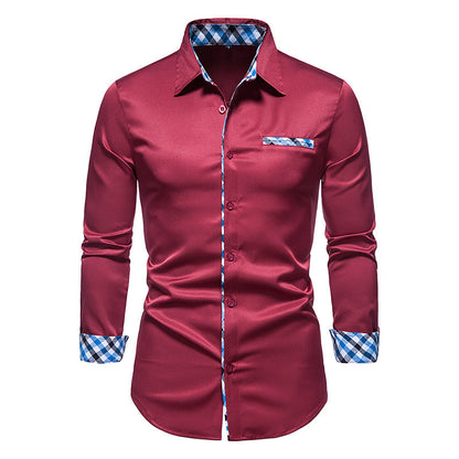 Casual Men's Long Sleeve Fashion Button Shirt