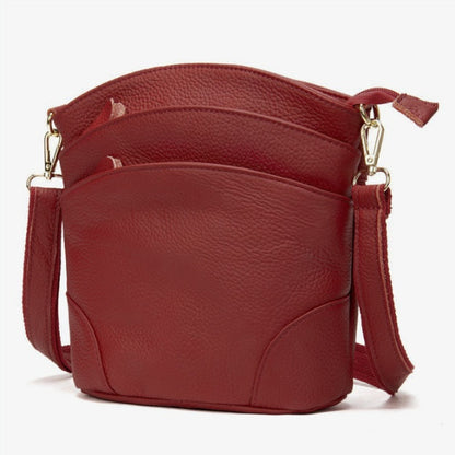 Elegant Genuine Leather Crossbody Bag – Carry Essentials in Style