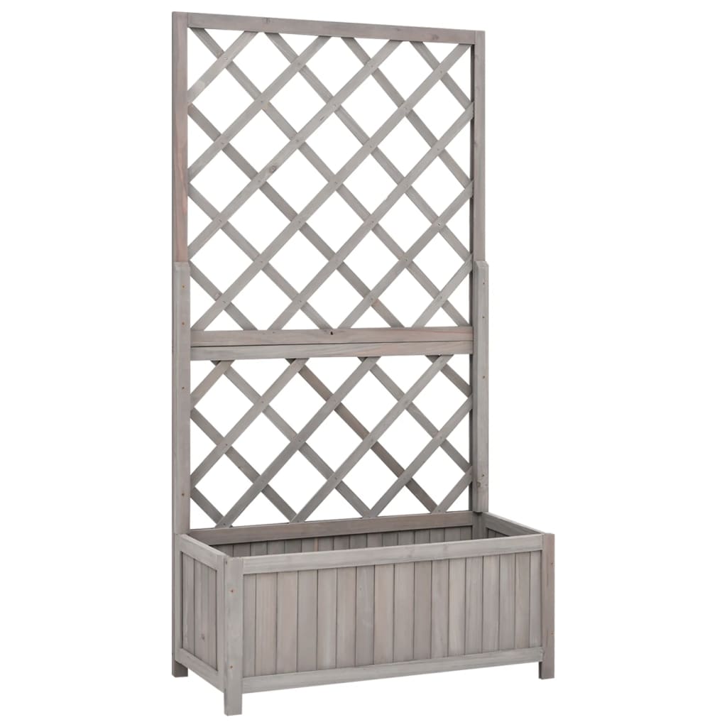 Outdoor Wooden Garden Trellis Planter for Climbing Plants