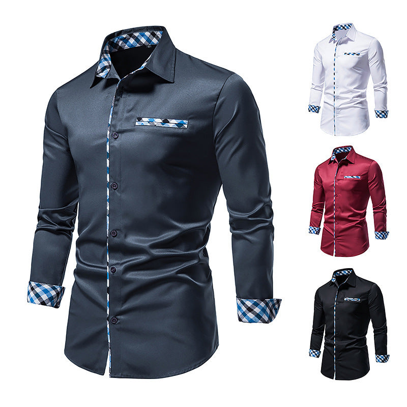 Casual Men's Long Sleeve Fashion Button Shirt