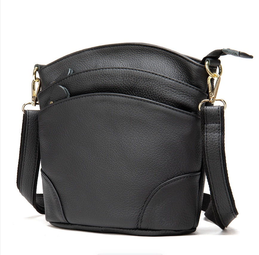 Elegant Genuine Leather Crossbody Bag – Carry Essentials in Style
