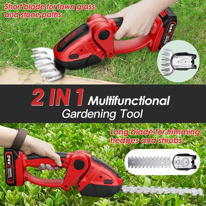 2-in-1 24V Cordless Grass Shear Hedge Trimmer