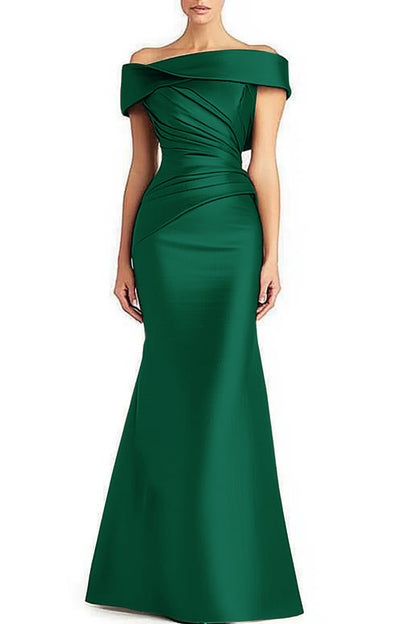 Elegant Off-Shoulder Maxi Dress for Parties, Weddings & Galas