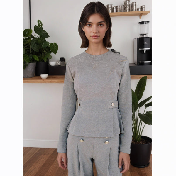 Casual Top And Pants Two-piece Set