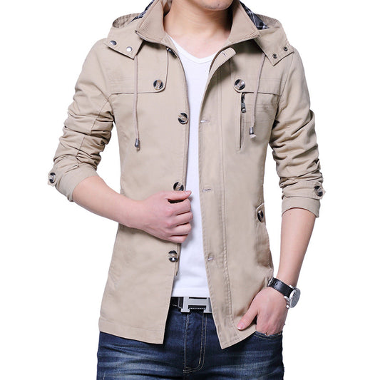 Classic Stand-Collar Jacket For Men In Timeless Colors.