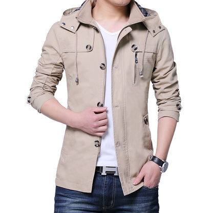 Classic Stand-Collar Jacket For Men In Timeless Colors.