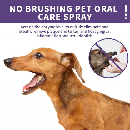 Dog and Cat Oral Care Spray Fresh Breath Solution