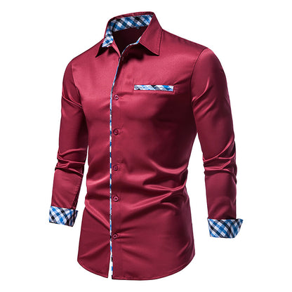 Casual Men's Long Sleeve Fashion Button Shirt