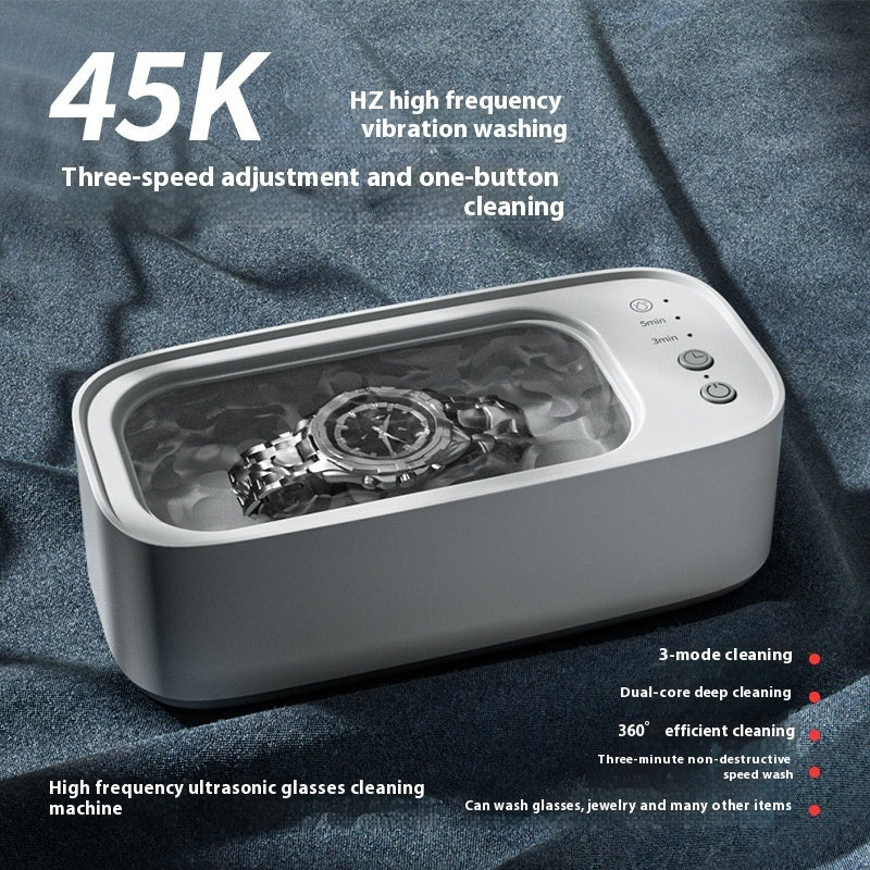 Handy Ultrasonic Glasses Cleaner — Multi Use, Quiet, Easy