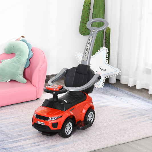 2-in-1 Toddler Ride-On Car with Music & Lights 1 – 3 Years