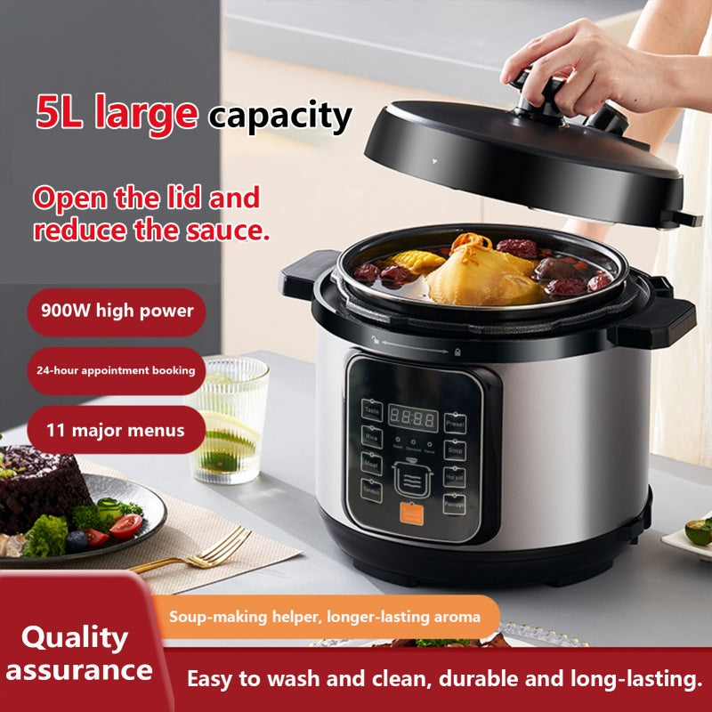 All-in-One 5L Electric Pressure Cooker 10-in-1 Smart Kitchen
