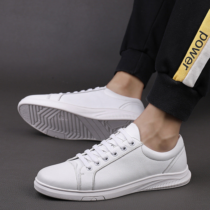 Men’s Genuine Leather Shoes – Stylish Cowhide Board Design