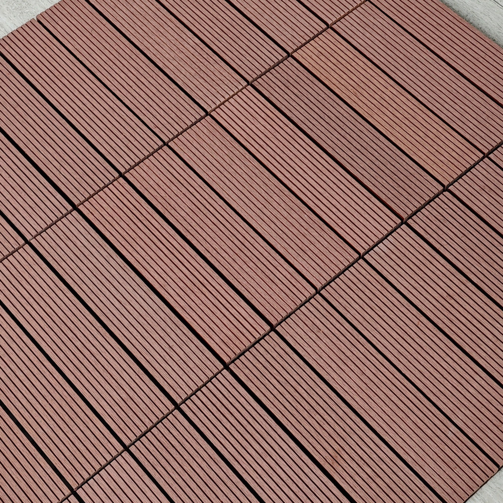 Outdoor Garden Wood Plastic DIY Splicing Floor Tiles