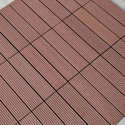 Outdoor Garden Wood Plastic DIY Splicing Floor Tiles