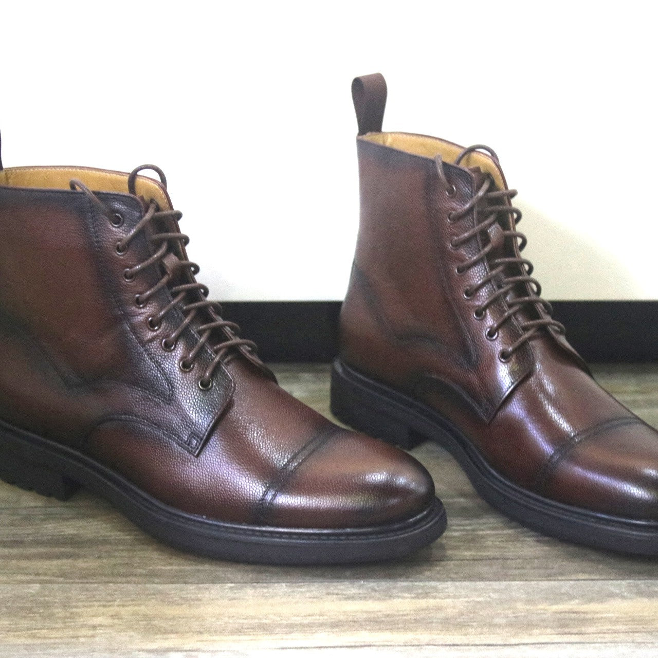 Premium Round Toe Formal Men's Genuine Leather Boots