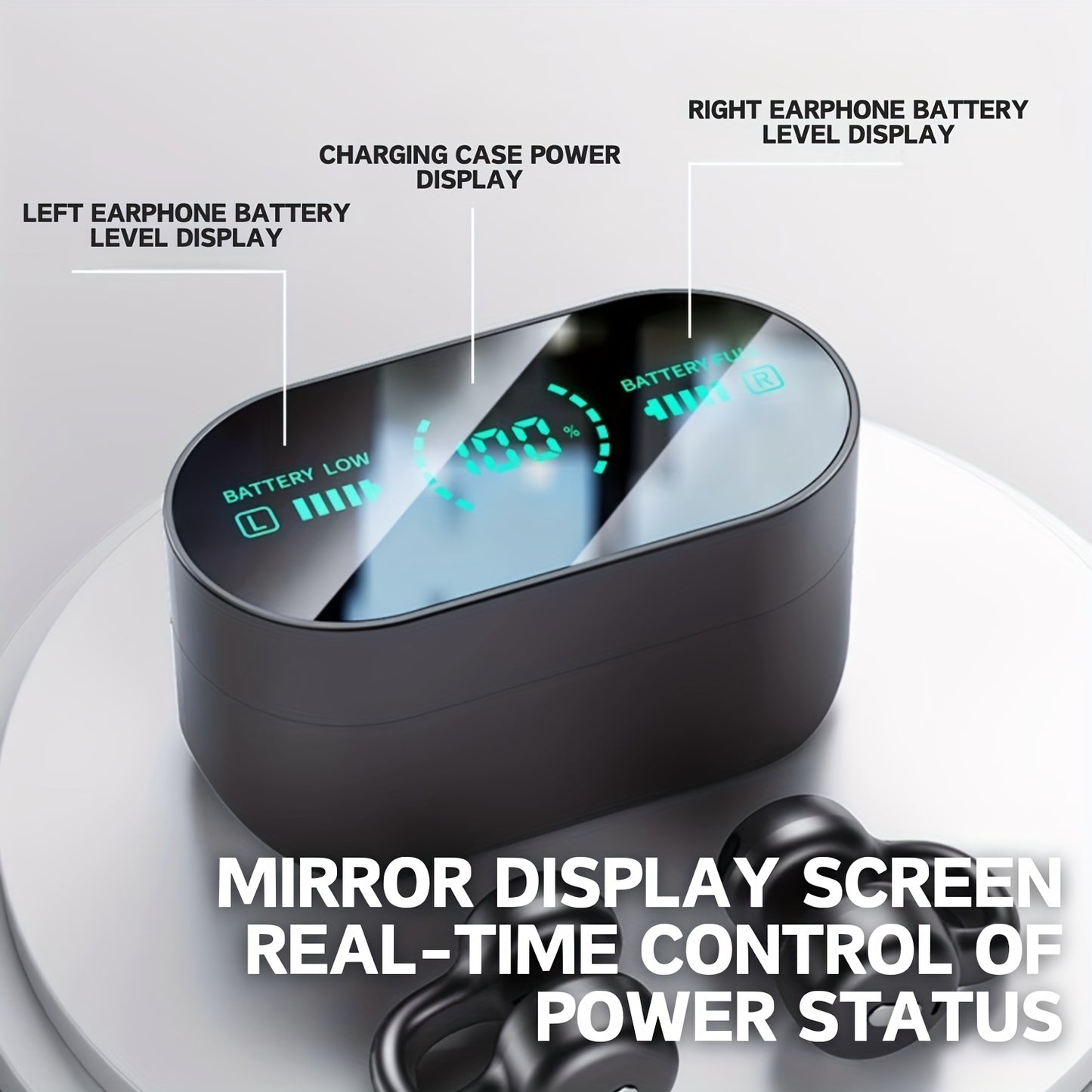 Bluetooth Clip-On Sports Headphones for All-Day Comfort