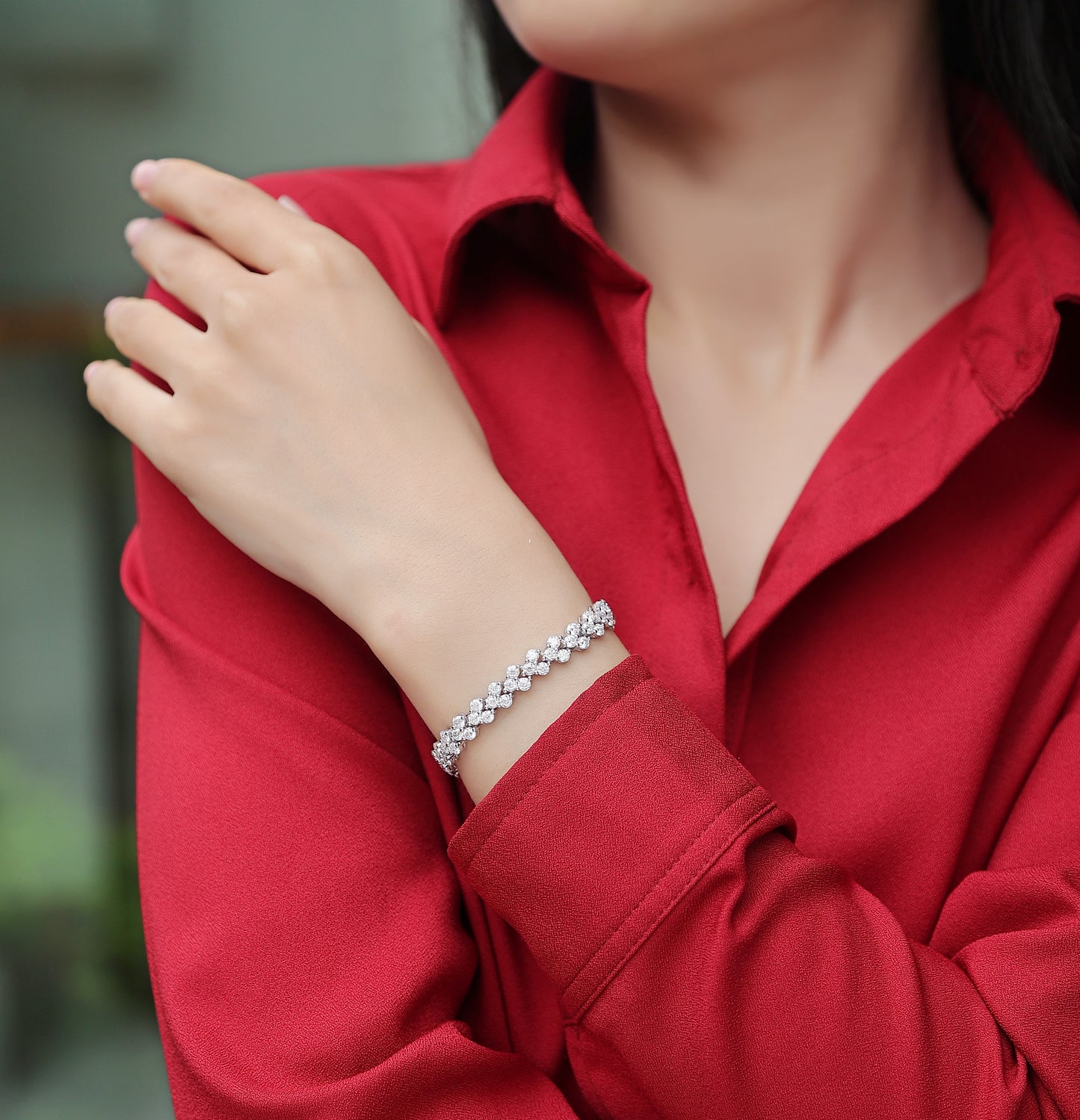 Luxury Moissanite Silver Bracelets for Everyday Elegance